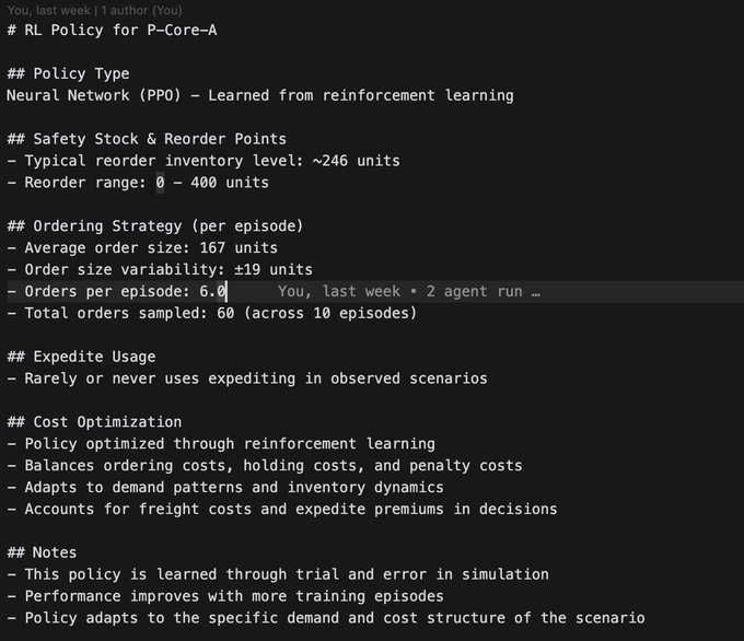 Reinforcement Learning Training